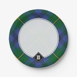 Assiettes En Carton Clan Johnston Plaques Tartan