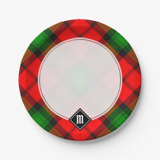 Assiettes En Carton Clan Kerr Tartan (Devant)