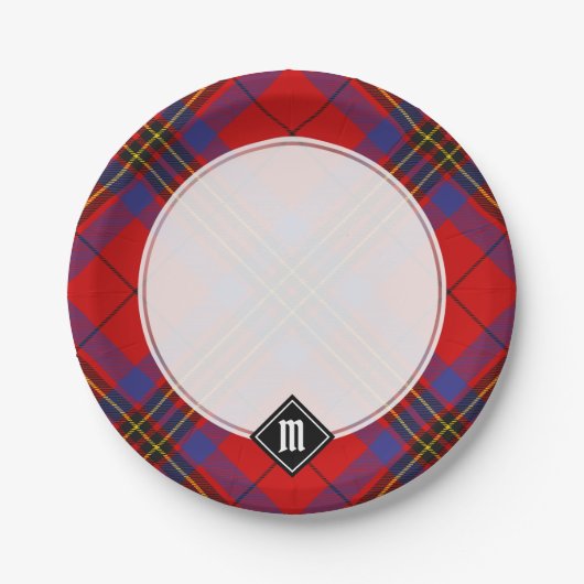Assiettes En Carton Clan Leslie Red Tartan (Devant)