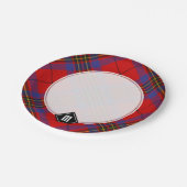 Assiettes En Carton Clan Leslie Red Tartan (Angle)