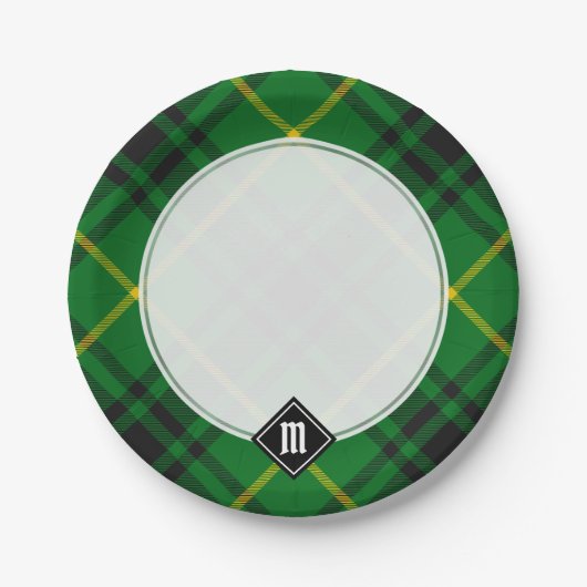 Assiettes En Carton Clan MacArthur Tartan (Devant)