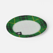 Assiettes En Carton Clan MacArthur Tartan (Angle)