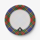 Assiettes En Carton Clan MacBeth Tartan Plaques en papier (Devant)