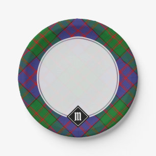 Assiettes En Carton Clan MacDonald Tartan Plaques papier
