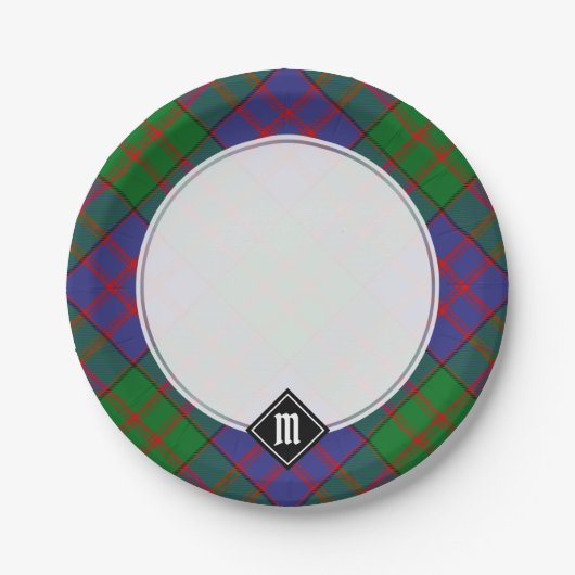 Assiettes En Carton Clan MacDonald Tartan Plaques papier (Devant)