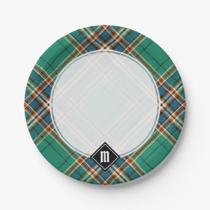 Assiettes En Carton Clan MacFarlane Tartan de chasse antique