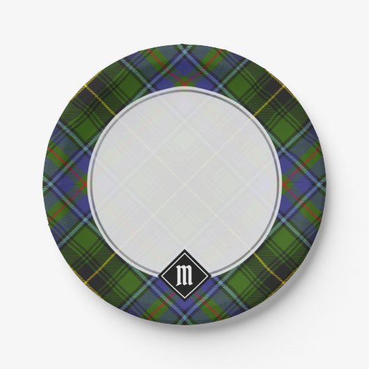 Assiettes En Carton Clan MacInnes Tartan (Devant)