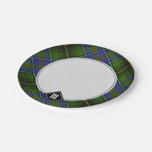 Assiettes En Carton Clan MacInnes Tartan (Angle)
