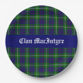 Assiettes En Carton Clan MacIntyre Tartan personnalisable (Devant)