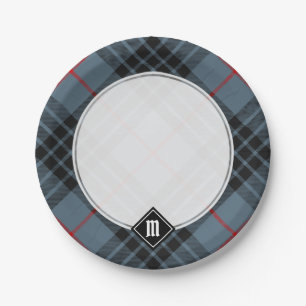 Assiettes En Carton Clan MacKay Blue Tartan