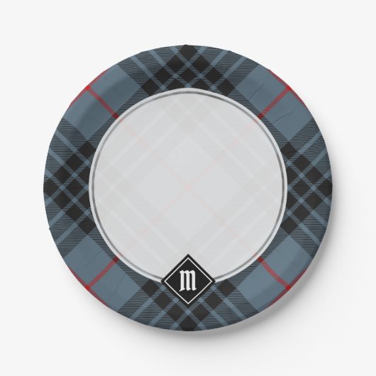 Assiettes En Carton Clan MacKay Blue Tartan (Devant)