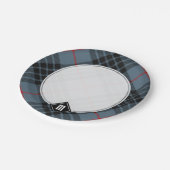 Assiettes En Carton Clan MacKay Blue Tartan (Angle)