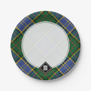 Assiettes En Carton Clan MacMillan Chasse Tartan