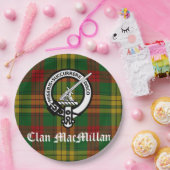 Assiettes En Carton Clan MacMillan Crest Badge et Tartan (Fête)