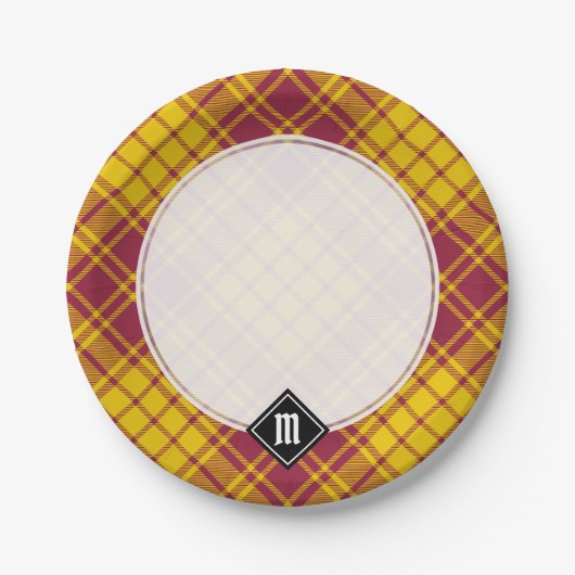 Assiettes En Carton Clan MacMillan robe Tartan (Devant)
