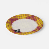 Assiettes En Carton Clan MacMillan robe Tartan (Angle)