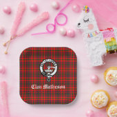 Assiettes En Carton Clan Matheson Crest Badge et Tartan (Fête)