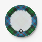 Assiettes En Carton Clan Morrison Chasse Tartan Plaques de papier (Devant)