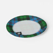 Assiettes En Carton Clan Morrison Chasse Tartan Plaques de papier (Angle)
