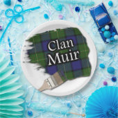 Assiettes En Carton Clan Muir Scottish Tartan Paint Brush (Fête)