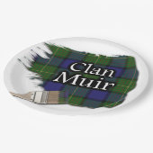 Assiettes En Carton Clan Muir Scottish Tartan Paint Brush (Angle)