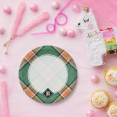 Assiettes En Carton Clan Pollock Tartan Plaques en papier (Fête)