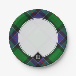 Assiettes En Carton Clan Sinclair Chasse Tartan