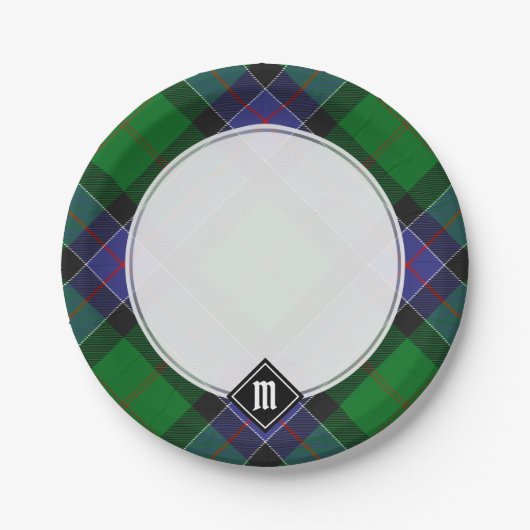 Assiettes En Carton Clan Sinclair Chasse Tartan (Devant)