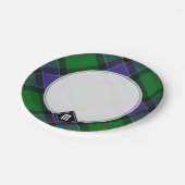 Assiettes En Carton Clan Sinclair Chasse Tartan (Angle)