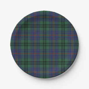 Assiettes En Carton Clan Walker Tartan