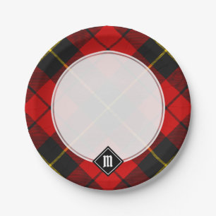 Assiettes En Carton Clan Wallace Tartan Plaques en papier
