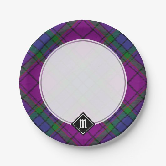 Assiettes En Carton Clan Wardlaw Tartan (Devant)