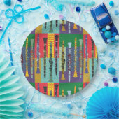 Assiettes En Carton Clarinets à motifs (Fête)