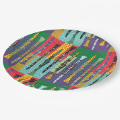 Assiettes En Carton Clarinets à motifs (Angle)