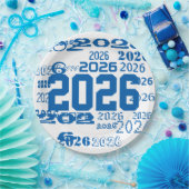 Assiettes En Carton Class Of 2026 Grad Pattern Graduation Year (Fête)