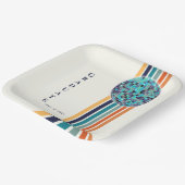 Assiettes En Carton Classe 0f 2024 Retro Graduation Party (Angulaire)