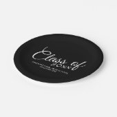 Assiettes En Carton Classe avec année personnalisée et lycée (Angle)