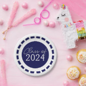 Assiettes En Carton Classe Bleu & Bleu Bleu Classe Année (Fête)