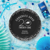 Assiettes En Carton CLASSE DE 2021 Graduation Parties scintillant Arge (Fête)