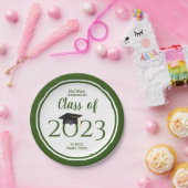 Assiettes En Carton Classe de 2023 Forest Green Graduation Party (Fête)