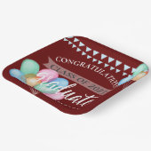 Assiettes En Carton Classe de 2025 Celebration Balloon Graduation Part (Angulaire)