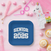Assiettes En Carton Classe de 2025 Lycée Graduation Senior 2025 (Fête)