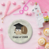 Assiettes En Carton Classe de 20XX Hérisson Diplômé (Fête)