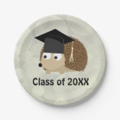 Assiettes En Carton Classe de 20XX Hérisson Diplômé (Devant)