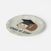 Assiettes En Carton Classe de 20XX Hérisson Diplômé (Angle)