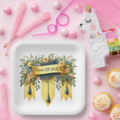 Assiettes En Carton Classe De Diplôme De Customisé (Fête)
