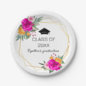Assiettes En Carton Classe de printemps fleur sauvage (Devant)