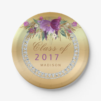 Assiettes En Carton Classe d'obtention du diplôme d'or de 2017