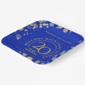 Assiettes En Carton Classe école Blue & Gold Reunion (Angulaire)