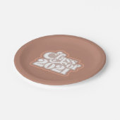 Assiettes En Carton Classe Moderne Rétro De 2021 (Angle)